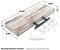 3 Pack 16 Inch Sorbus Coastal Rectangle Floating Shelves Rustic Design - for Home Decor to Display Trophies, Books, Frames, and more